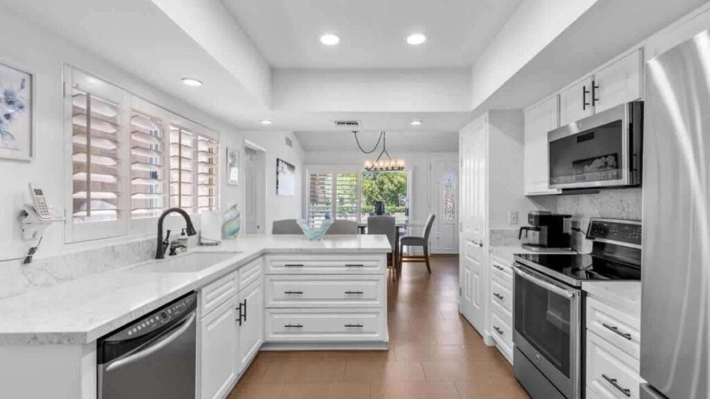 all white kitchen luxury vacation rentals