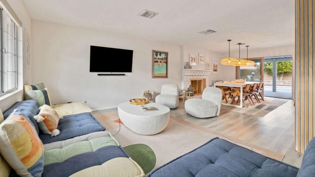 The Fig Ranch - Private Backyard Paradise interior design tv room