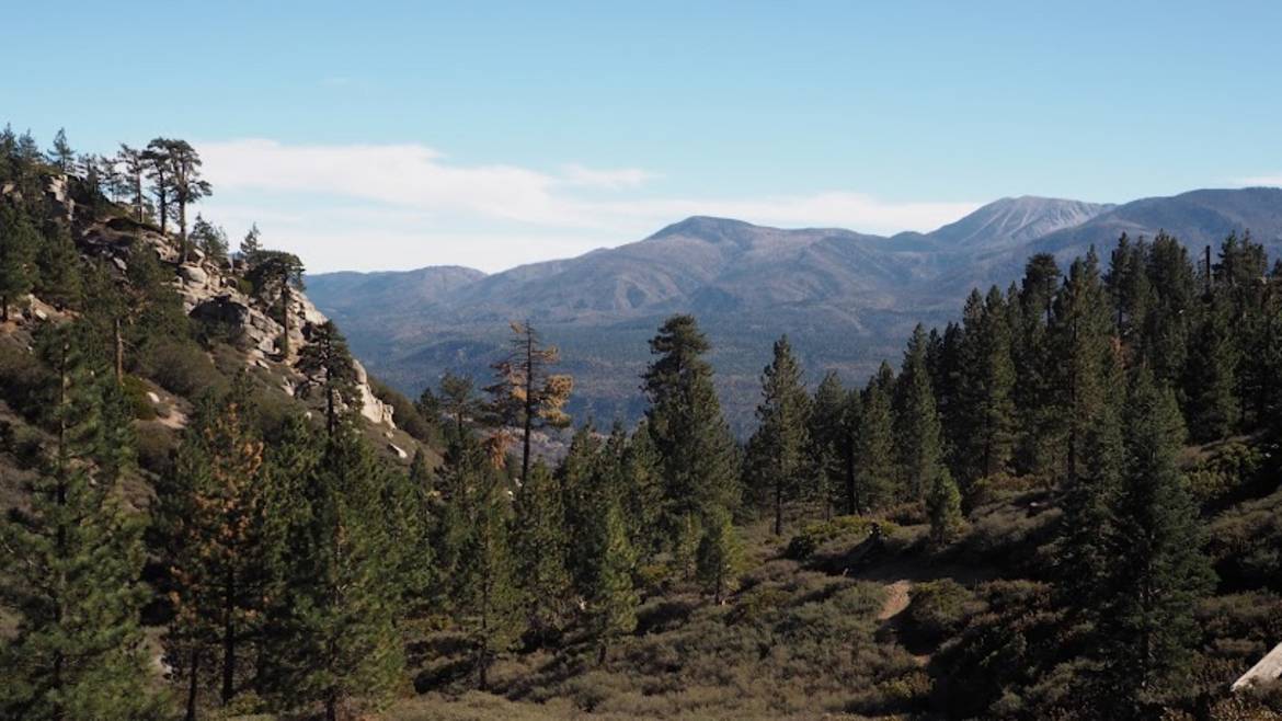 Grand View Point overlook above Big Bear Lake