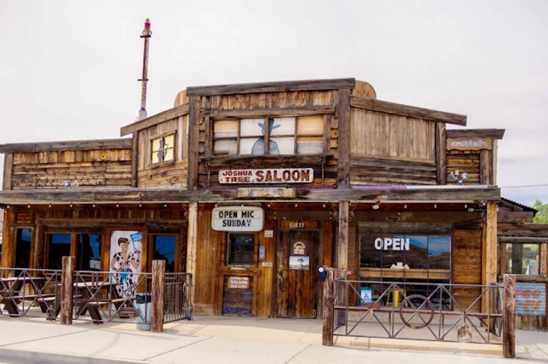 Joshua Tree Saloon exterior and patio