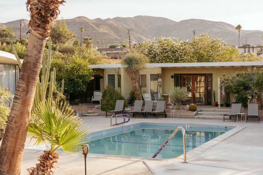 Poolside at Hope Springs Resort in Desert Hot Springs