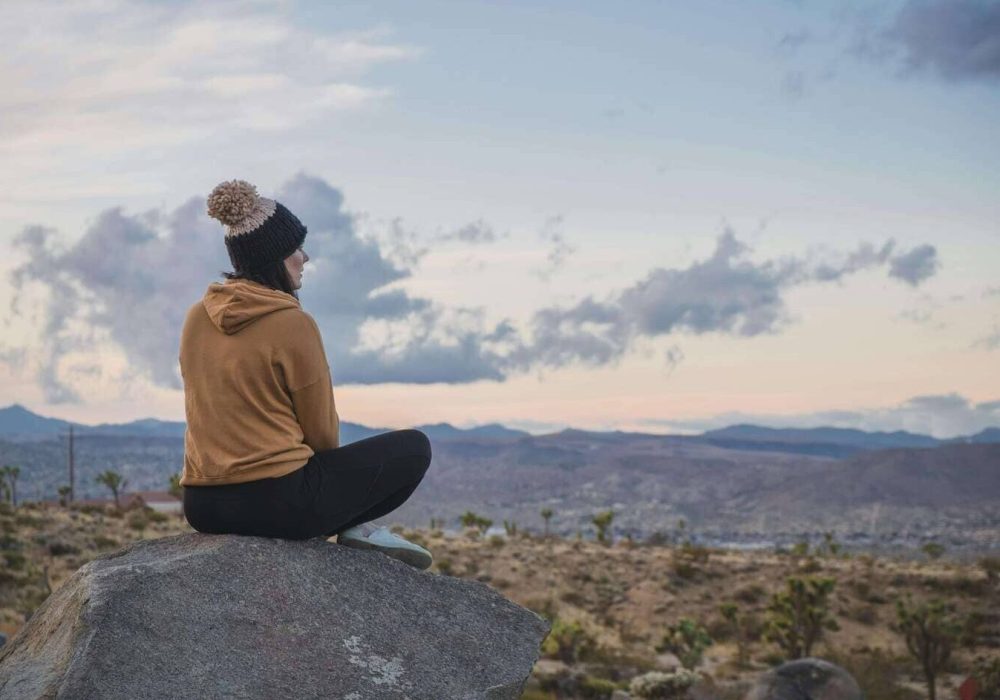 hike through twisted Joshua trees
