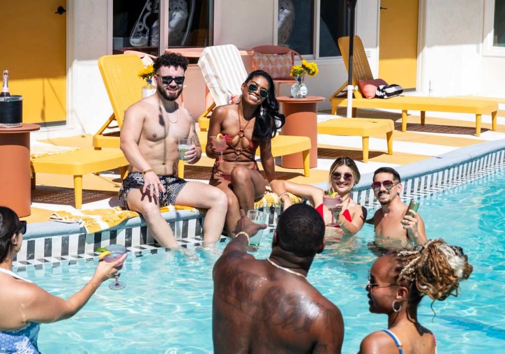 family & friends pool party