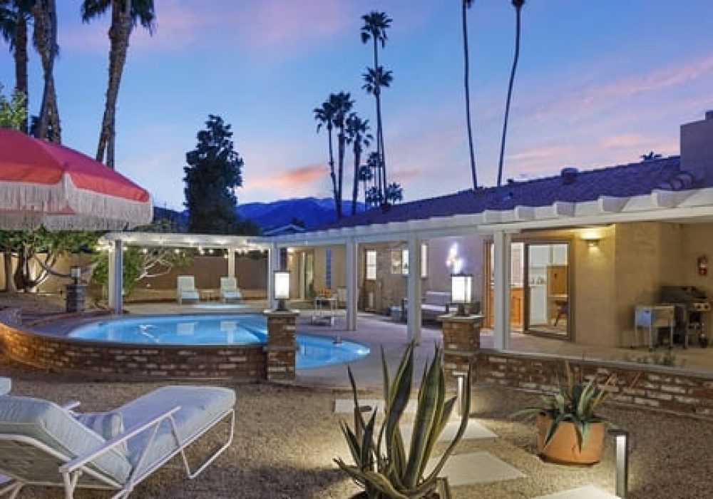 pool house great light in backyard area